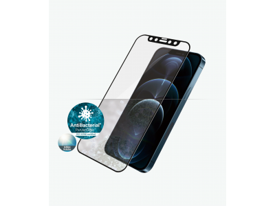 Screenprotector Tempered Glass Anti-Glare cf iPhone 12 PRO MAX black