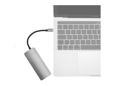 Premium 5-IN-1 Slim USB-C Hub Space Grey