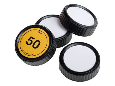 Writable Rear Lens Cap Kit Nikon (4 Pieces)