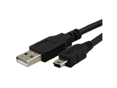 USB 2.0 A Male - Mini Male 5-PIN 2 Meter