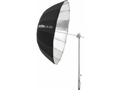 105cm Parabolic Umbrella Black&Silver