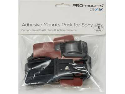Sony Action Cam Mounts Pack met 3M Tape