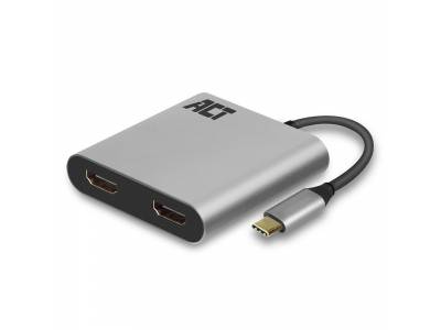 USB-C naar HDMI dubbele monitor MST