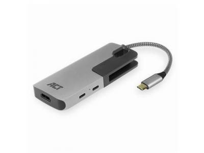 USB-C naar HDMI multipoortadapter 4K, USB-hub, kaartlezer