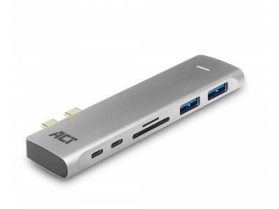 USB-C Thunderbolt™ 3 naar HDMI multipoortadapter 4K, USB-hub, kaartlezer en PD-doorvoer