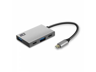 USB-C Hub 4 poorten met 2x USB-C en 2x USB-A, SuperSpeed 10Gbit/s
