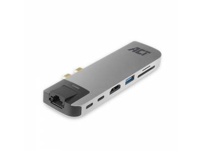 USB-C Thunderbolt™ 3 naar HDMI multipoortadapter 4K met ethernet, USB-hub, kaartlezer en PD-doorvoer