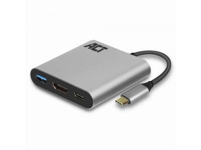 USB-C naar HDMI multipoortadapter 4K, USB-hub, PD-doorvoer