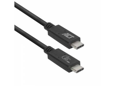 USB 3.2 Gen1 aansluitkabel C male - C male 1 meter USB-IF gecertificeerd