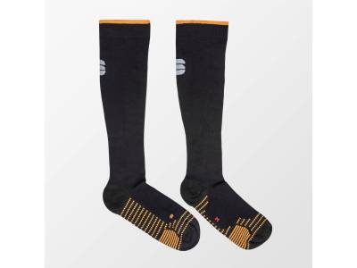 RECOVERY SOCKS BLACK ORANGE SDR   L