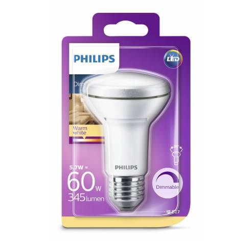 LED lamp 5,7W E27 warm wit, dimbaar  Philips