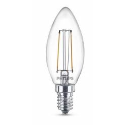 Philips LED kaars 2 W E14 in warm wit, vintagestijl 