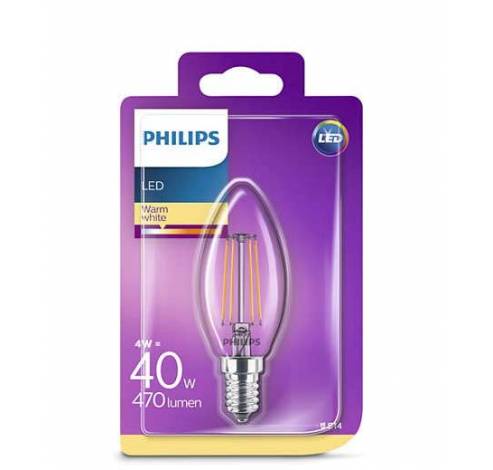 LED kaars 4W E14 warm wit niet-dimbaar  Philips