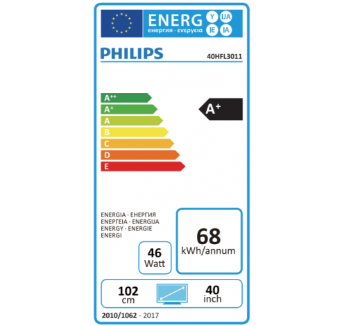 Professional TV 40HFL3011W/12  Philips