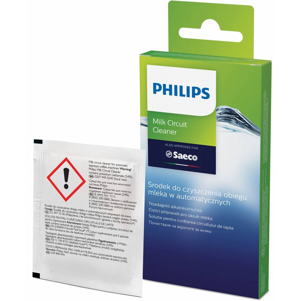 Philips Accessoires koffie CA6705/10 Zakjes schoonmaakpoeder voor het melkdoorloopsysteem