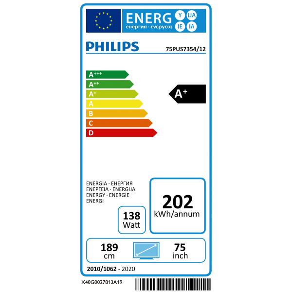 75PUS7354/12 Philips 75PUS7354/12 Philips