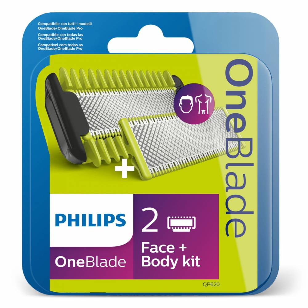 Philips Accessoire haarverzorging OneBlade Face + Body-set QP620/50