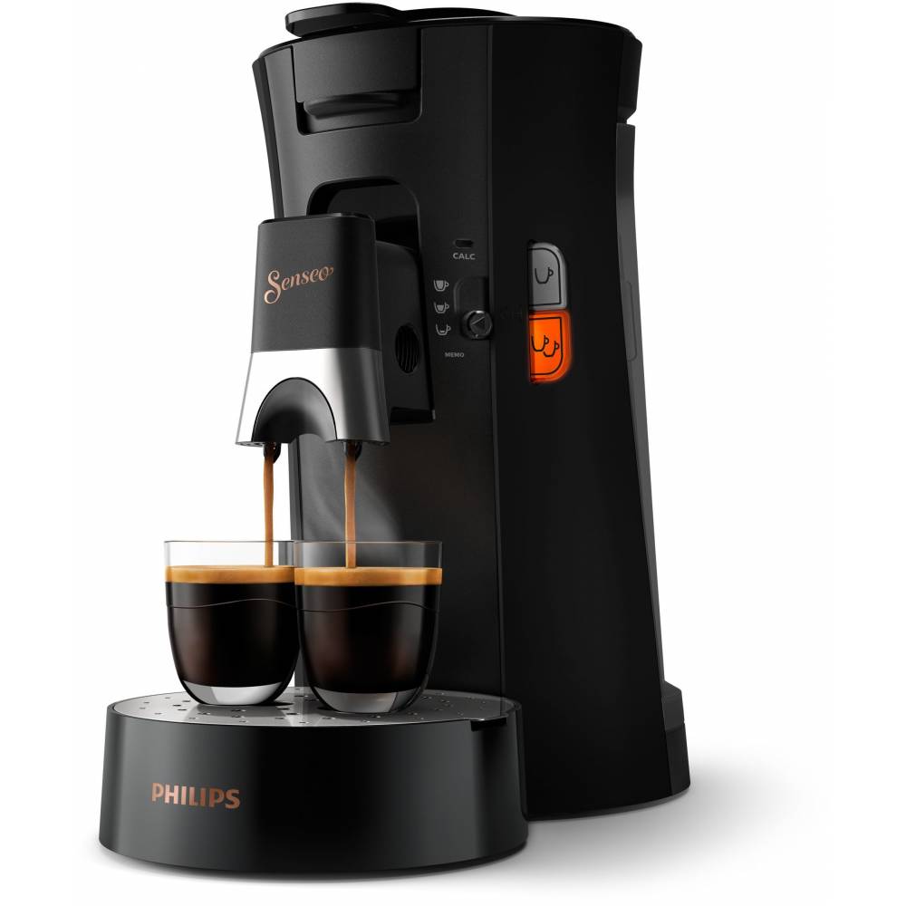 Philips Koffiemachine CSA240/60 SENSEO® Select Koffiepadmachine Deep Black