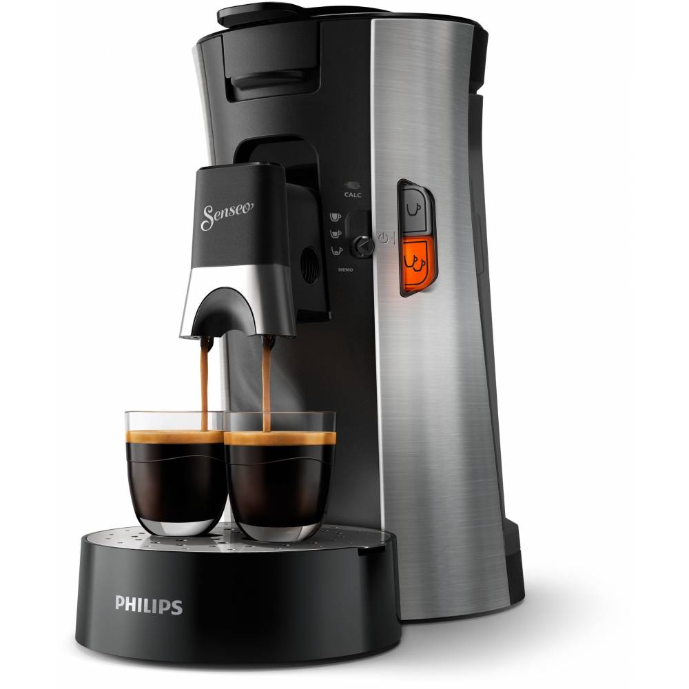 Philips Koffiemachine CSA250/10 SENSEO® Select Koffiepadmachine Metal/Deep Black