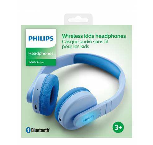 Draadloze on-ear-koptelefoon voor kinderen TAK4206BL/00 Blauw  Philips