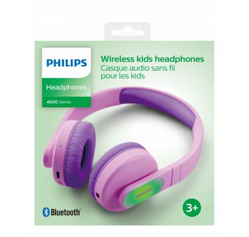 Draadloze on-ear-koptelefoon voor kinderen TAK4206PK/00 Roze  Philips