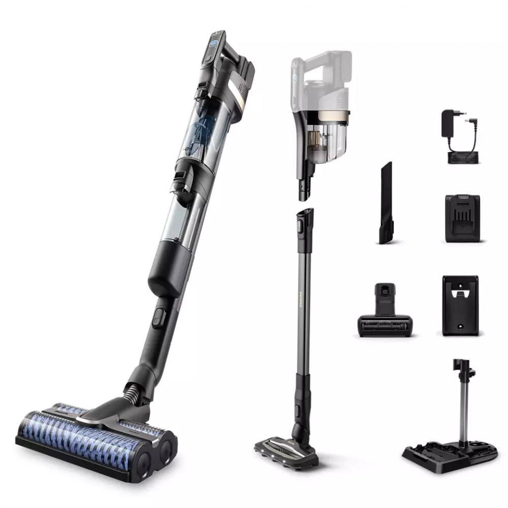 Philips Steelstofzuiger XW9383/01 AquaTrio Cordless Snoerloze Wet & Dry-stofzuiger 9000-serie