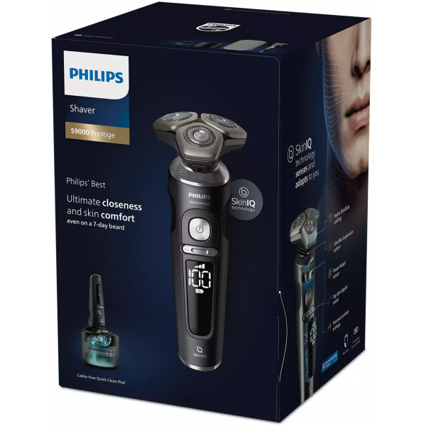 Philips SP9840/32 Shaver S9000 Prestige Nat en droog elektrisch scheerapparaat, 9000-serie