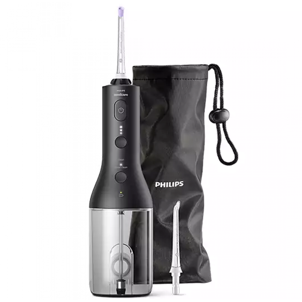 Philips Flosapparaat HX3826/33 Sonicare Draadloze Power Flosser 3000 Waterflosser  Zwart