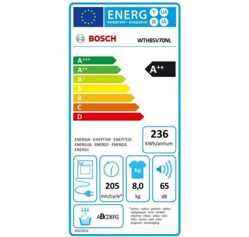 WAN28292FG + WTH85V05FG  Bosch