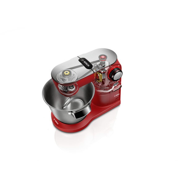 Bosch Serie 8 Compacte keukenrobot OptiMUM 1600 W Rood, zilver