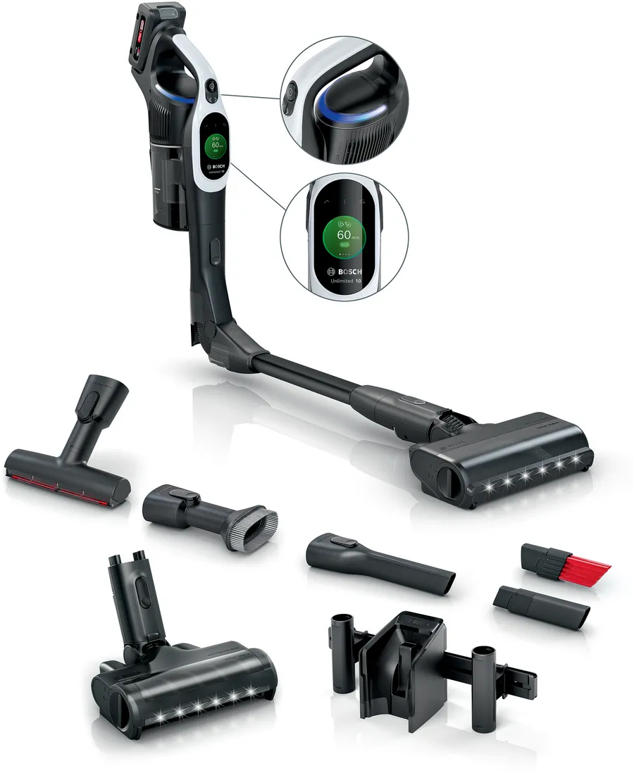 BCS1041WAC Oplaadbare steelstofzuiger Unlimited 10 Wit