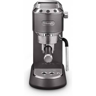 Dedica Arte Manual Espresso-koffiezetapparaat met nieuwe melkopschuimfunctie - Grijs 