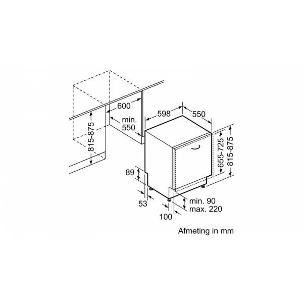 Siemens Vaatwasser inbouw SN636X03DE Siemens Vaatwasser inbouw SN636X03DE