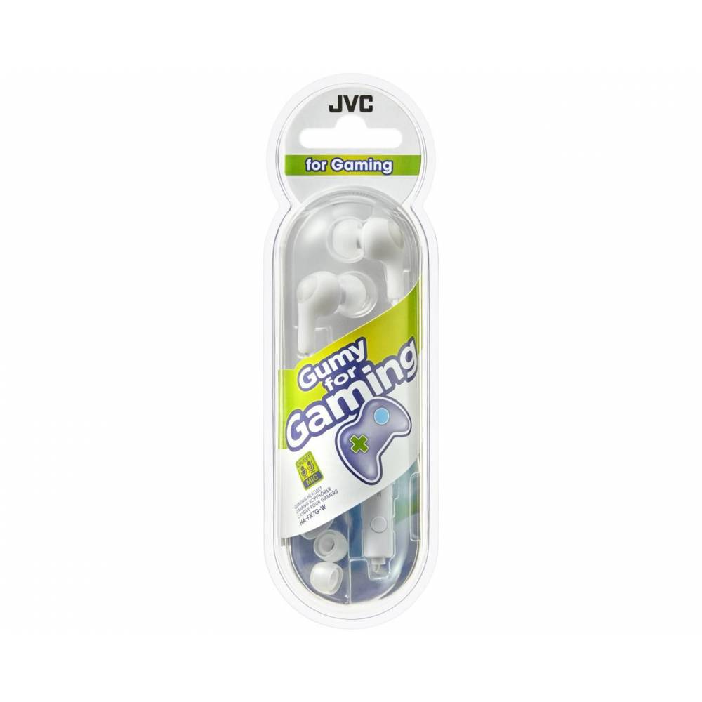 JVC Koptelefoons & Oordopjes Jvc gumyphones for gaming white HAFX7GWE