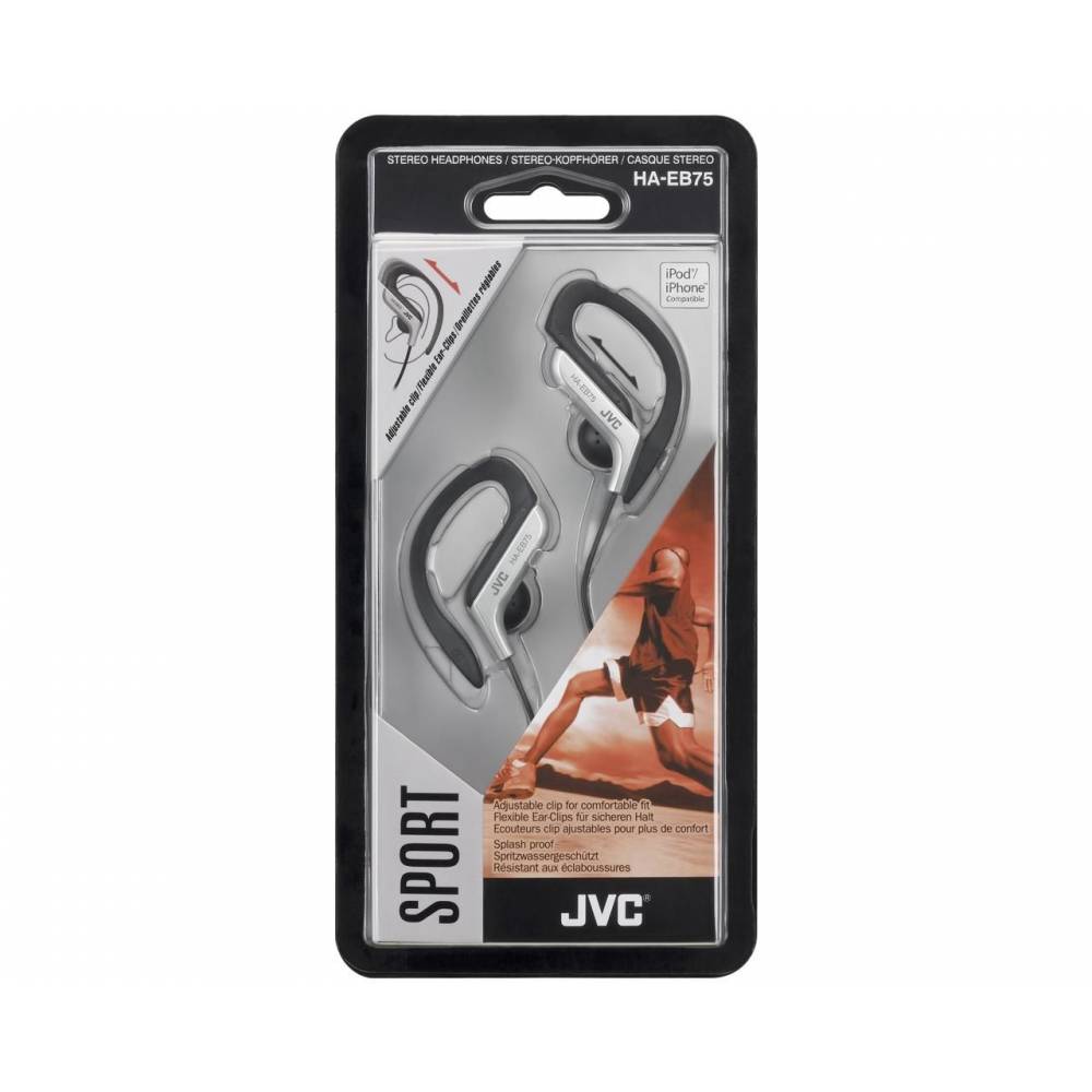 JVC Koptelefoons & Oordopjes Jvc sport headset haeb75se silver
