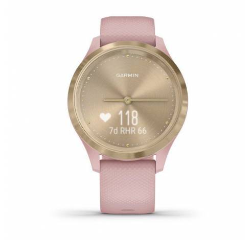 Vivomove 3S Sport Champagne met rose siliconen Band  Garmin