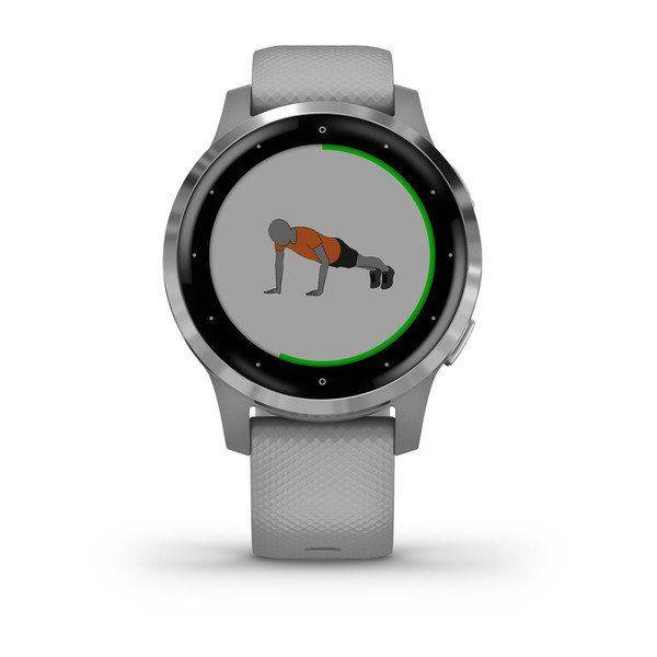 Garmin Smartwatch Vívoactive 4S Powder Gray/Silver Garmin Smartwatch Vívoactive 4S Powder Gray/Silver