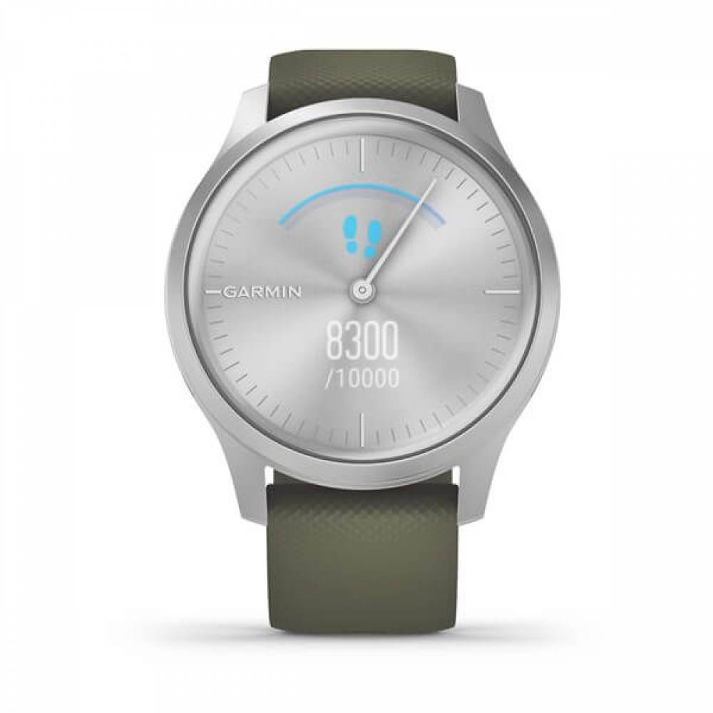 Garmin Smartwatch Vivomove 3 Style Zilver/Mosgroen