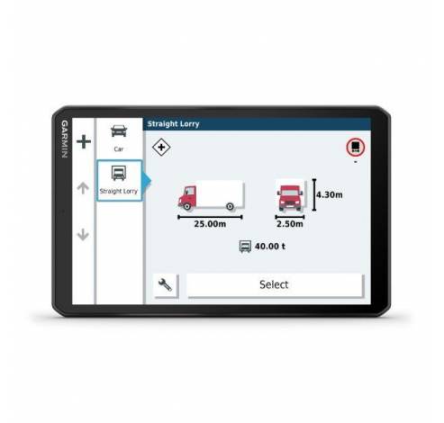 Dezl LGV1000 satellietnavigatiesysteem voor vrachtwagens met Digital Traffic  Garmin