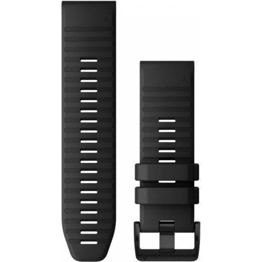 QuickFit 26 Horlogeband Zwart siliconen 