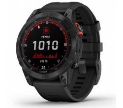 Fenix 7X Solar Slate grey 51mm met zwarte polsband Garmin