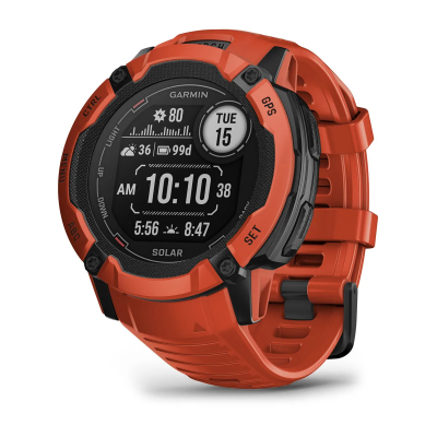 Instinct 2X Solar Flame Red  Garmin