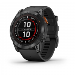 Garmin Fenix 7X Pro Solar, Slate Gray met zwarte polsband (51mm)