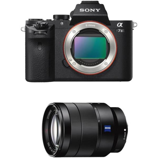 A7 II body + 5-axis beelstabilisatie met SEL2470.AE A7 II body + 5-axis beelstabilisatie met SEL2470.AE