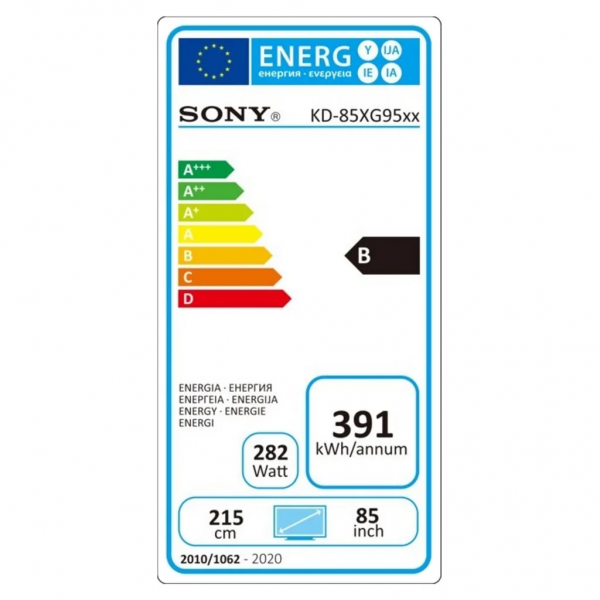 Sony Televisie KD-85XG9505 Sony Televisie KD-85XG9505