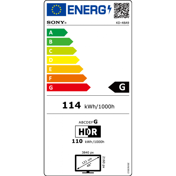Sony Televisie KD-48A9 Sony Televisie KD-48A9