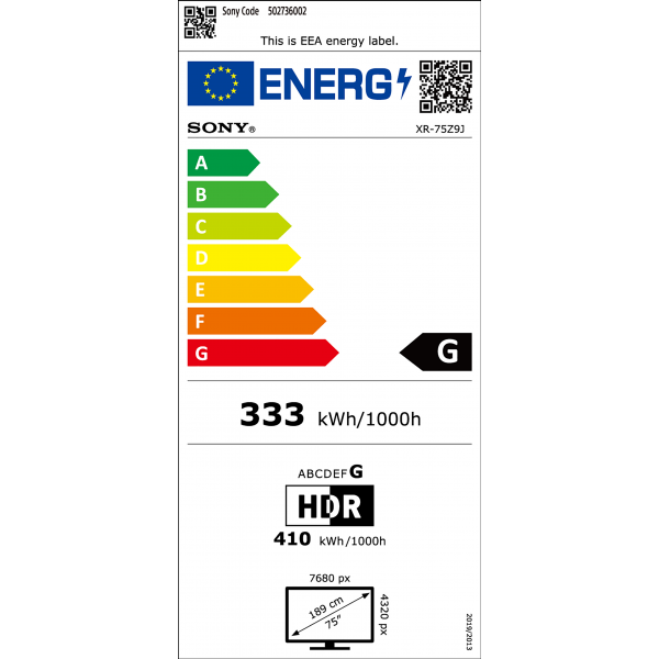 Bravia XR-75Z9J Sony Bravia XR-75Z9J Sony