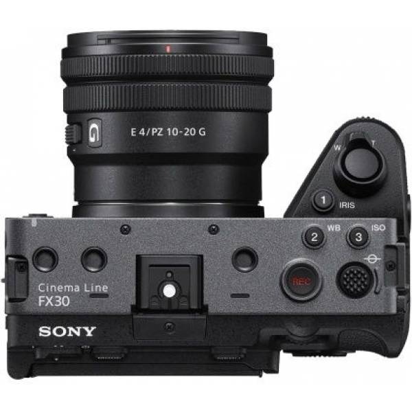 Sony FX30 compacte Cinema Line Gateway-camera + XLR-handgreep Zwart