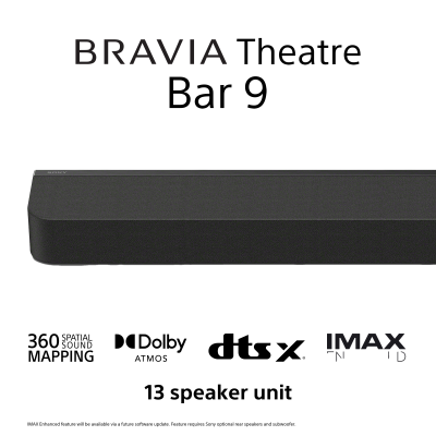 BRAVIA Theatre Bar 9 Premium Soundbar 360 Spatial Sound Mapping Dolby Atmos®/DTS:X® Sony
