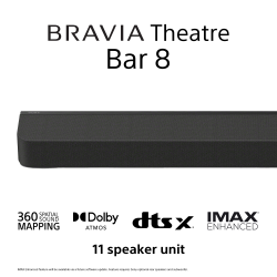 Sony BRAVIA Theatre Bar 8 Enkele Soundbar 360 Spatial Sound Mapping Dolby Atmos®/DTS:X®